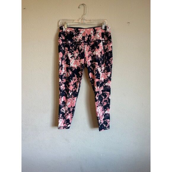 swealy Betty POWER 7/8 LENGTH - 24" leggings size large pink tie dye size L - Picture 1 of 6